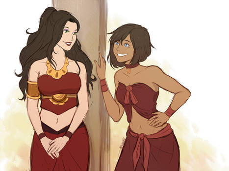 Commission - Korrasami Cosplaying