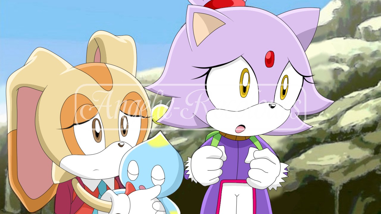 cat cream the rabbit sonic x request