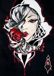 rose face of spades