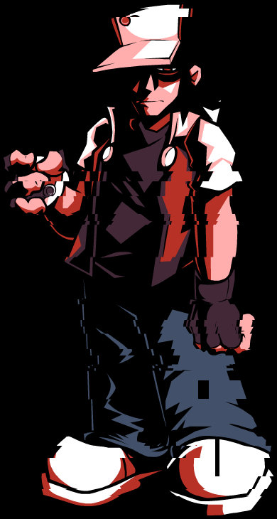 FNF Glitchy Red by ZombiMateusz on DeviantArt
