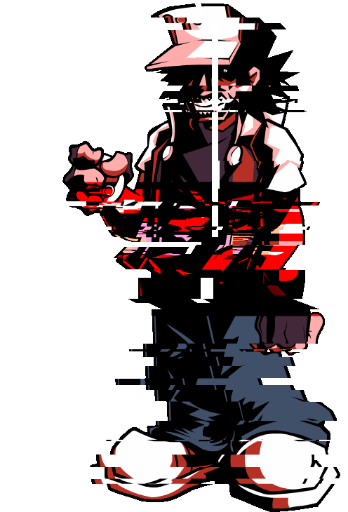 FNF Glitchy Red (2) by ZombiMateusz on DeviantArt