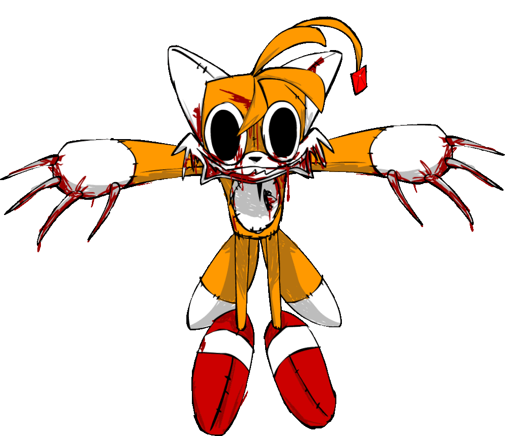 Tails Doll Soulless Dx Sticker - Tails Doll Soulless DX Soulless FNF -  Discover & Share GIFs