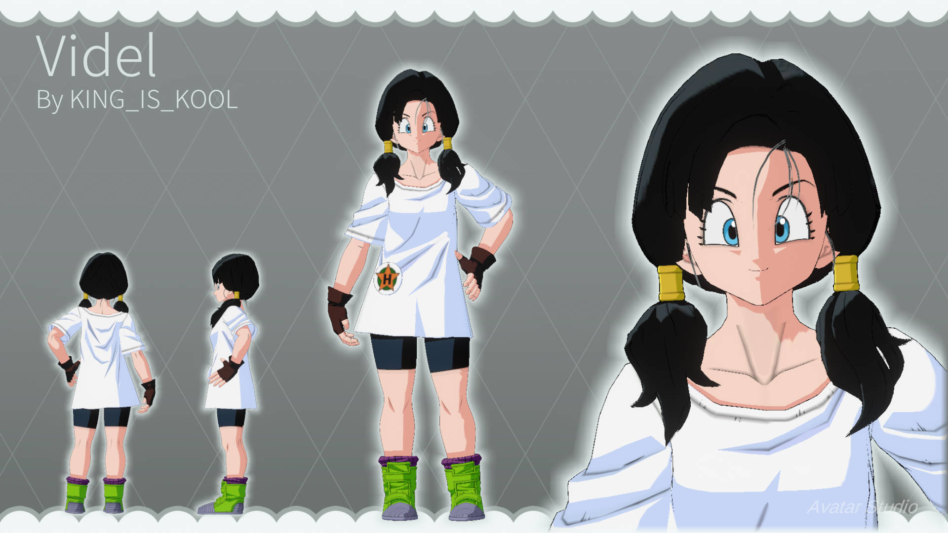 VRChat Avatar Intro: Videl by ZombiMateusz on DeviantArt
