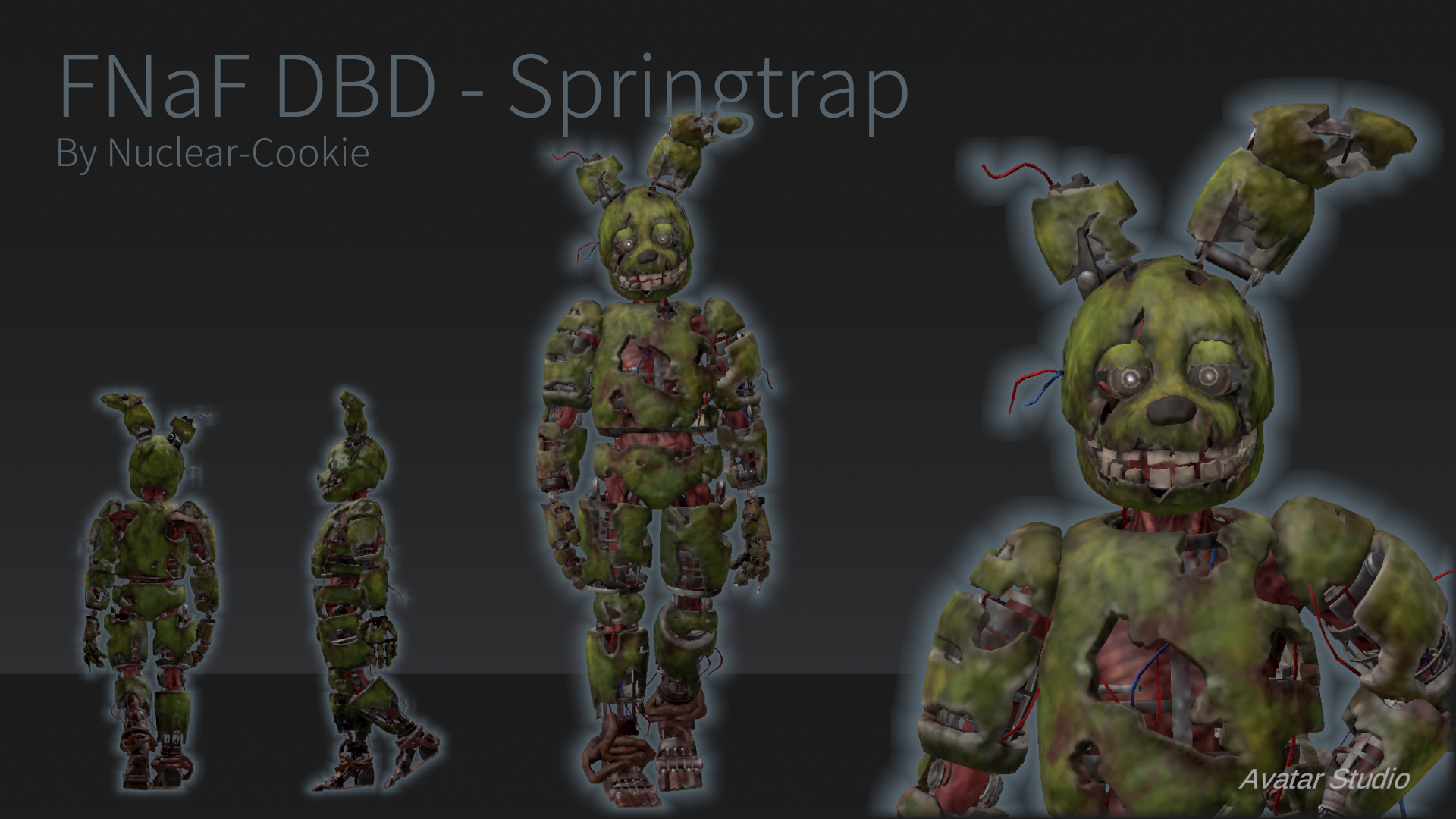 Dead By Daylight Horror Attrazione Springtrap Banner FNAF Dead By Daylight Horror Attrazione Springtrap Banner FNAF