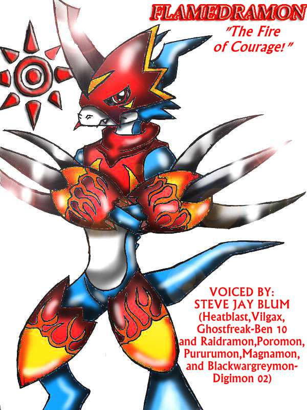 Flamedron FLAMEDRAMON-COLORED by TheBig-ChillQueen on DeviantArt