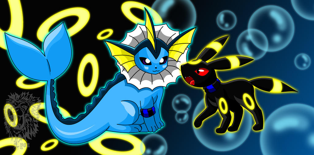 Zee, my Vaporeon and Ro, my Umbreon