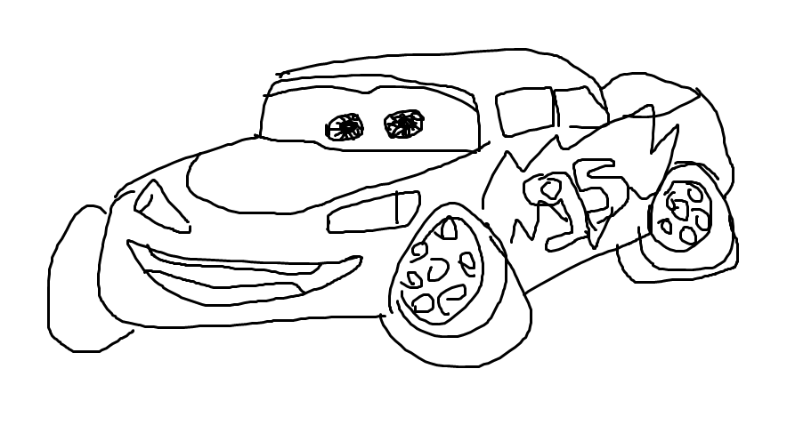 White top lightning mcqueen