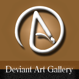 DeviantArt Logo Brown BG