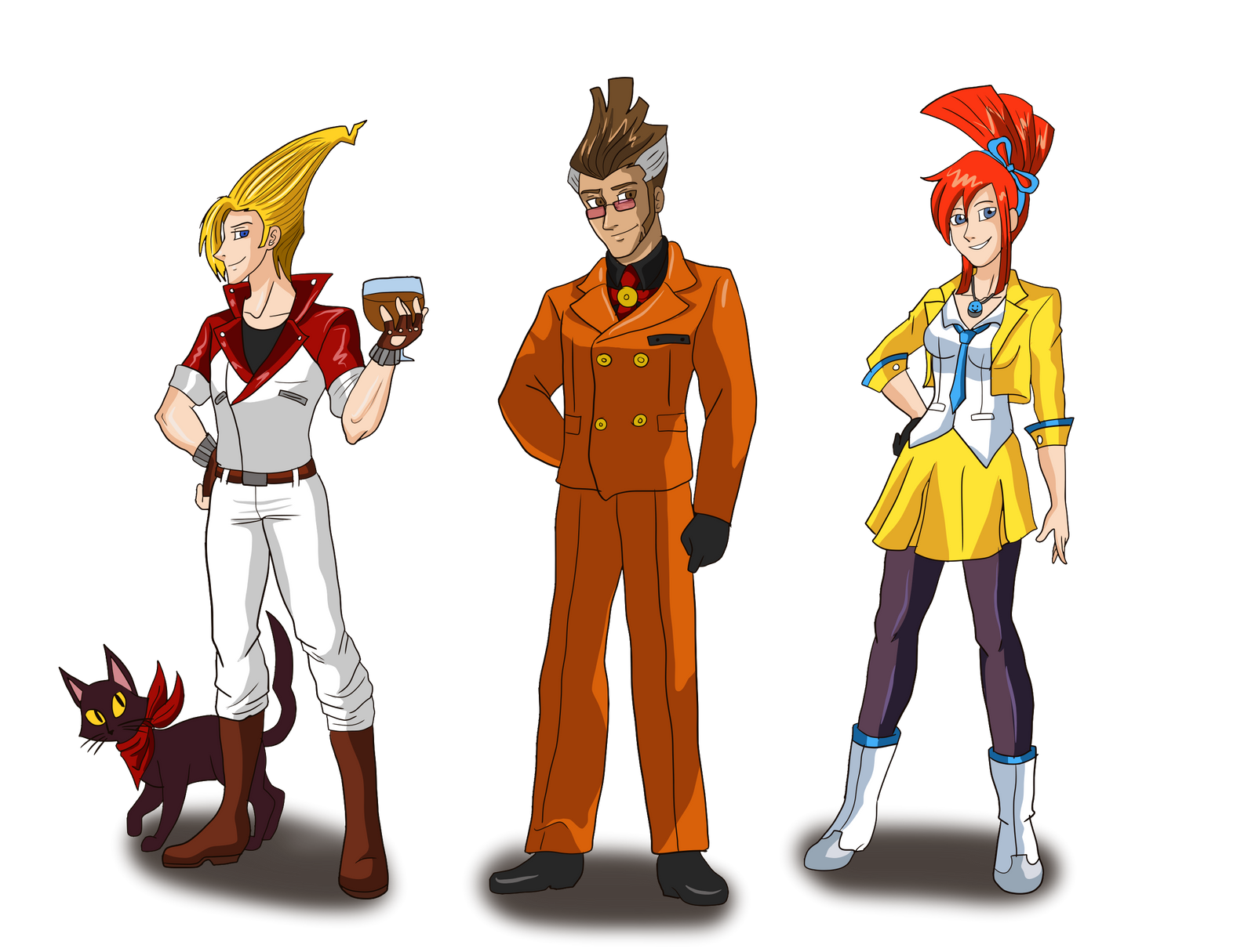 Gt Character Design GT characters cosplaying as AA by AnaLee94 on DeviantArt