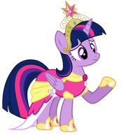 Twilight Sparkle princess vector