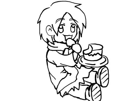 Jan Jan the Dessert-er Lineart