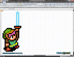 PixelArt - Link '16-bits' on Excel