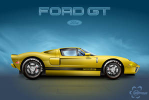Vectorized 'Ford GT' Model 2005