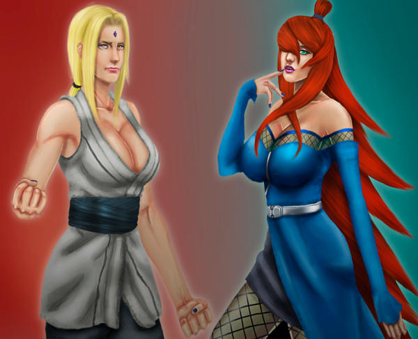 Tsunade Hokage and Mei Mizukage