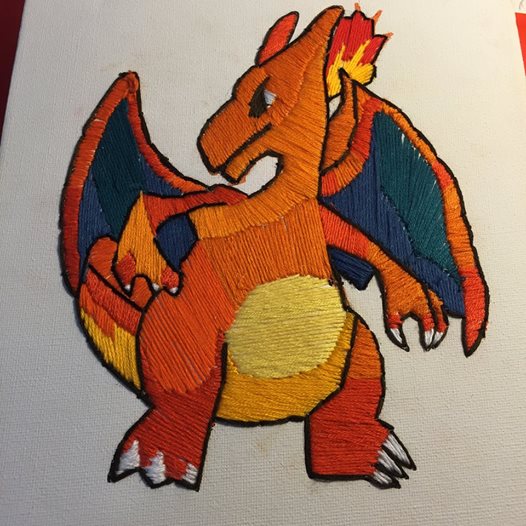 Charizard Embroidery