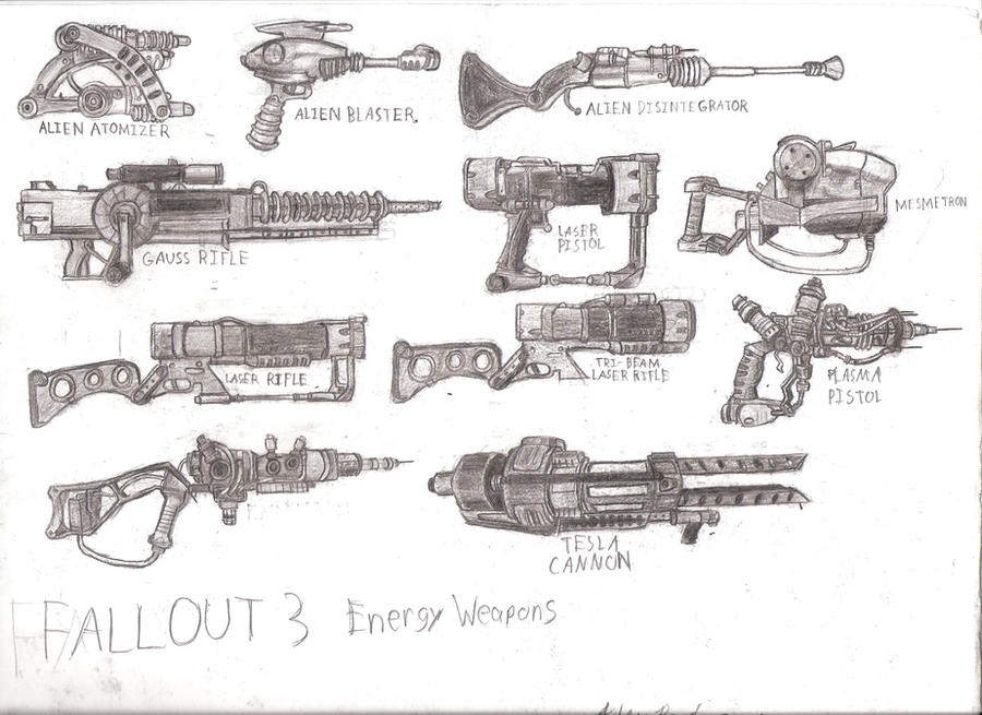 Fallout 3 Energy Weapons by Themastagamer9000 on DeviantArt