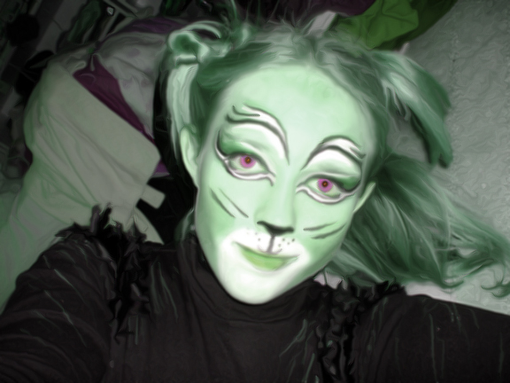 Cats Makeup: Green