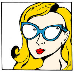 Pop Art: blond haired girl