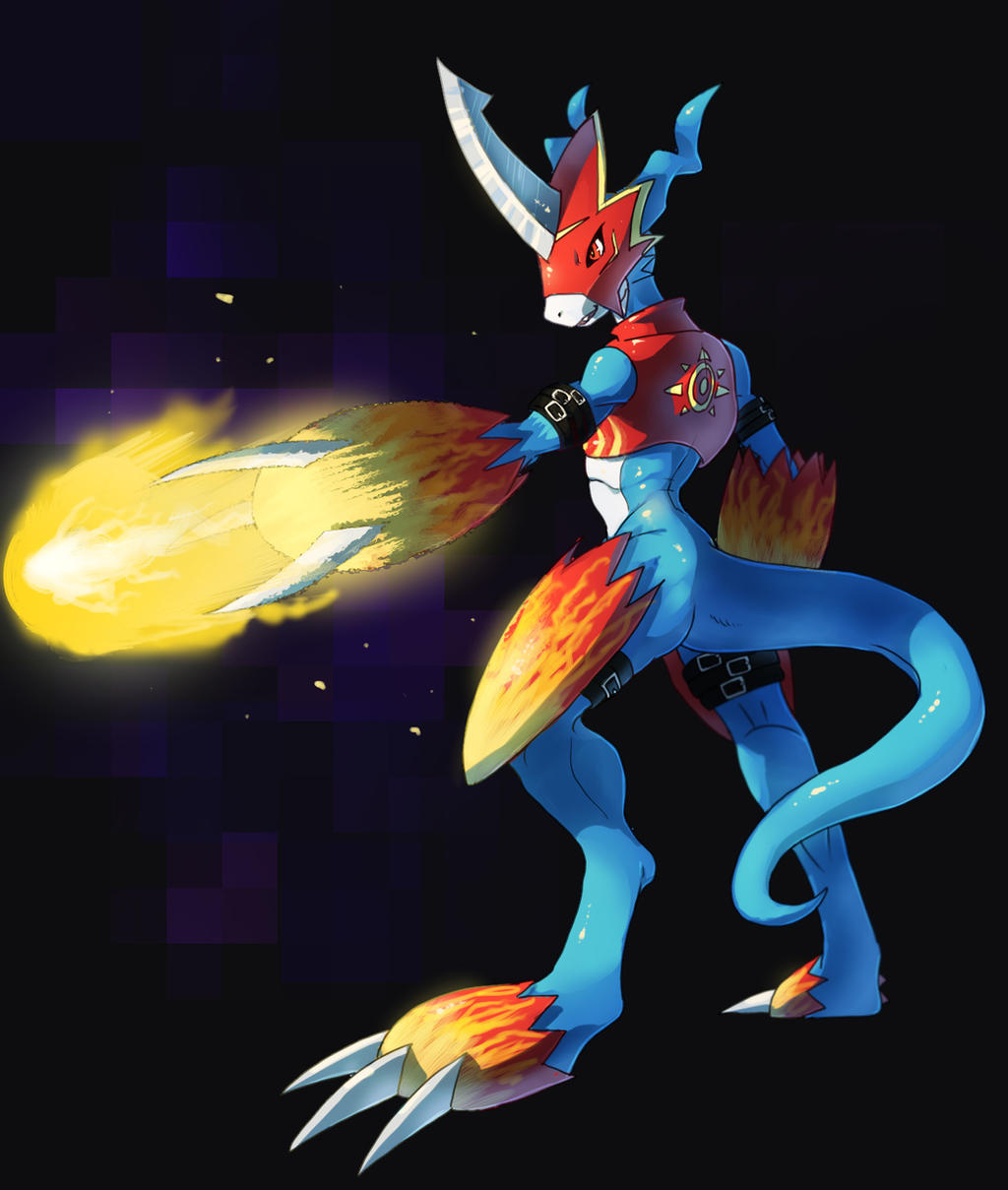 Flamedron Flamedramon by SoihtuSS on DeviantArt
