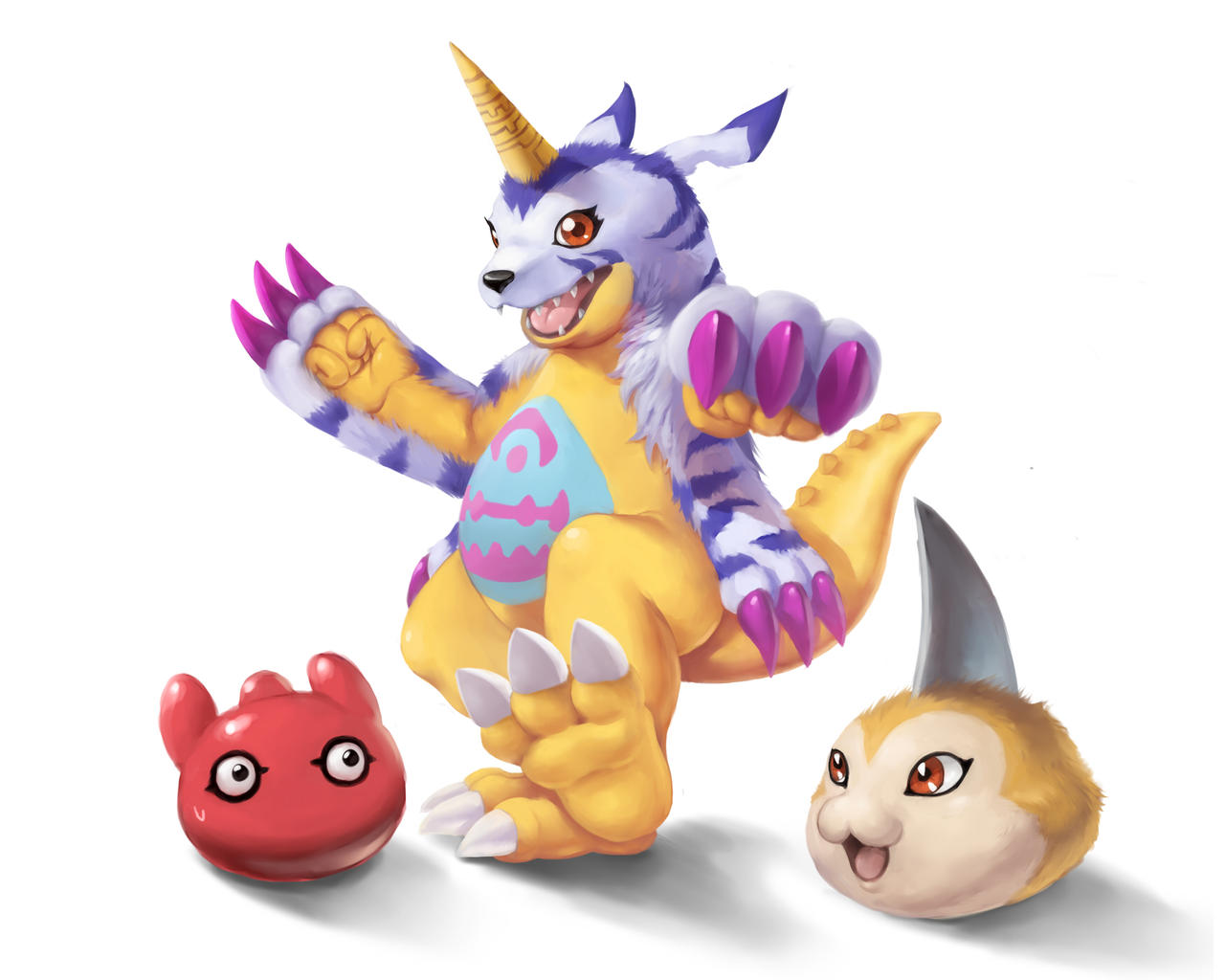 Punimon Tsunomon Gabumon