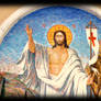 Icon 'Resurrection of Christ' in glass mosaic