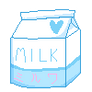 [F2U Pixel] Plain Milk Carton