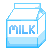 [F2U Pixel] Plain Milk Carton v2