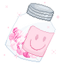 [F2U Pixel] Pink Sparkly Happy Pills