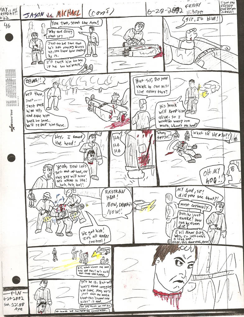 Jason Vs Michael Pg46 By Dw13 Comics On Deviantart