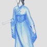 Blue Kimono Gown