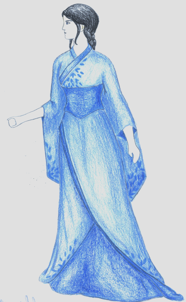 Kimono dress blue deals