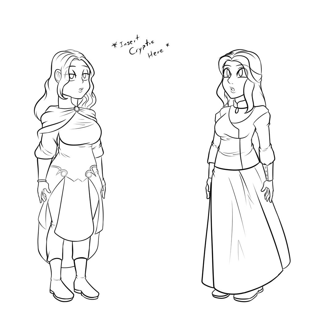 Cryptic Drawing Example Cryptic lineart by Katsiika on DeviantArt