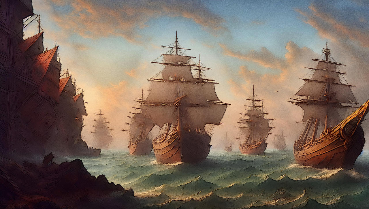 SeventeenthcenturyShips by ericthecelt on DeviantArt