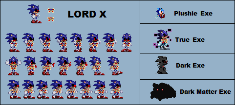 Lord X sprite sheet by DAVITHEANIMATOR227 on DeviantArt