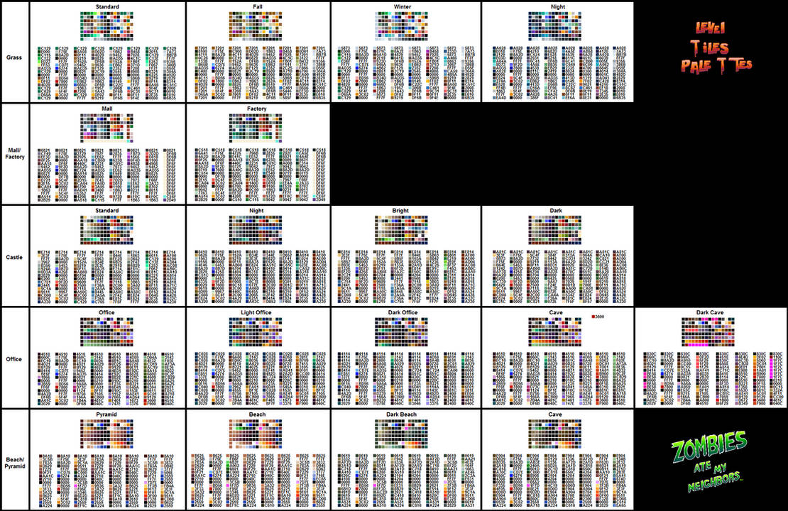 Zamn Undertale ZAMN level palettes by Leo87sonic on DeviantArt