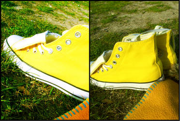 Yellow shoes