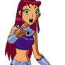 Starfire Pointing at Middle