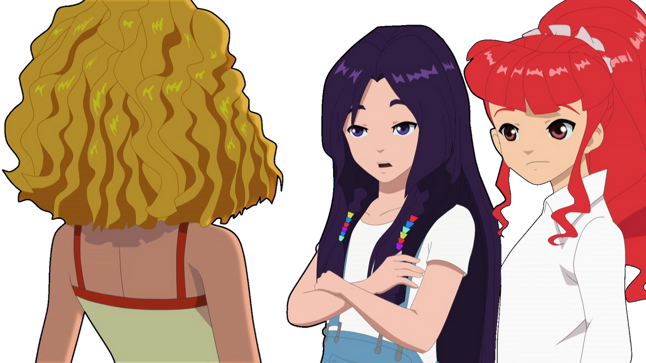 Cleo telling Emma alongside Rikki by TgoSurvivor on DeviantArt