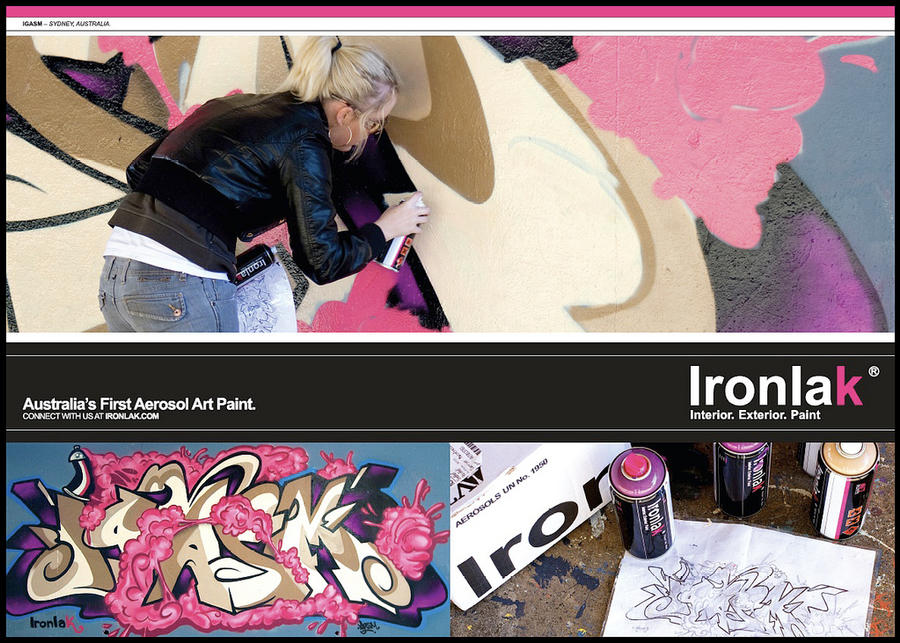 Igasm - Ironlak Advertisement