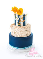 Nautical theme cake