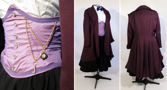 Genderbent 11th Doctor Purple Cosplay Costume