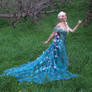 Queen Elsa Frozen Fever Cosplay (Spring Dress)