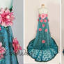 Queen Elsa Frozen Fever Cosplay Gown(Spring Dress)
