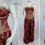 Modest Red Slave Jasmine Cosplay Costume