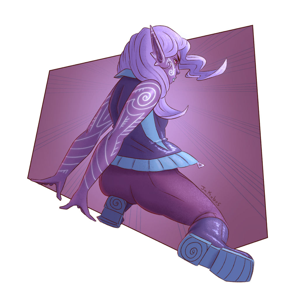 Purple Elf by SirJakobos on DeviantArt