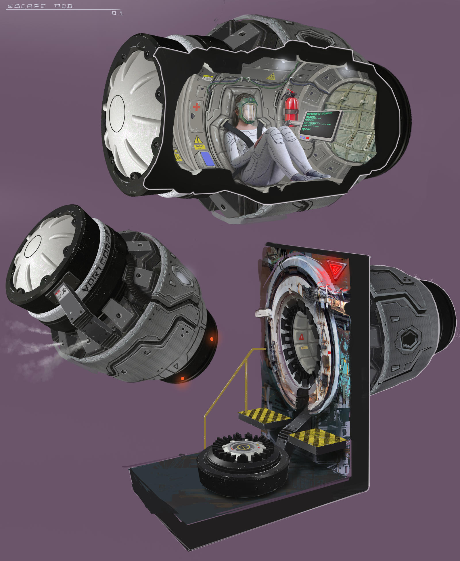 Power Rangers Escape Pod Escapepod by 5ofnovember on DeviantArt