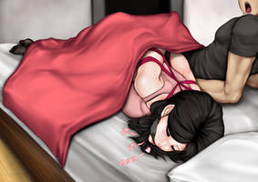 min-seo sleeps drooling