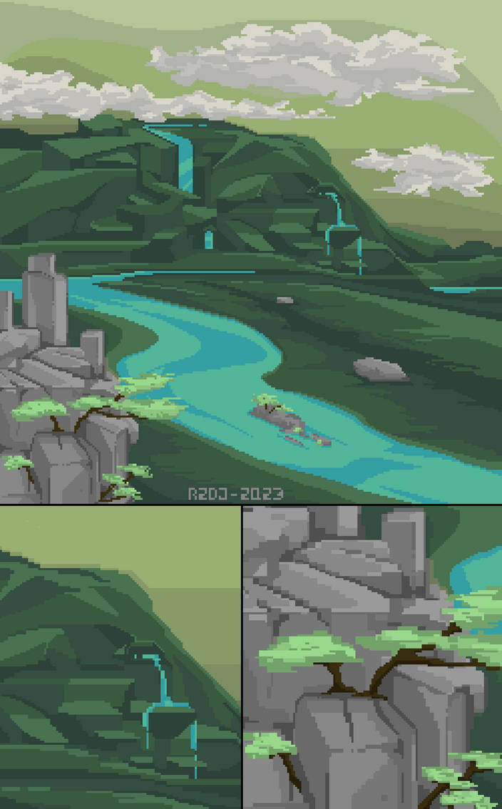 Video Game Style Pixel Art Landscape (ANIMATED!) by WhyPeopleRage on  DeviantArt