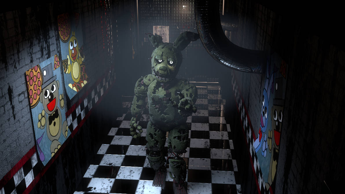 Spring Trap Fallout 4 Mod Springtrap Render c4d by mathewfnaf on DeviantArt