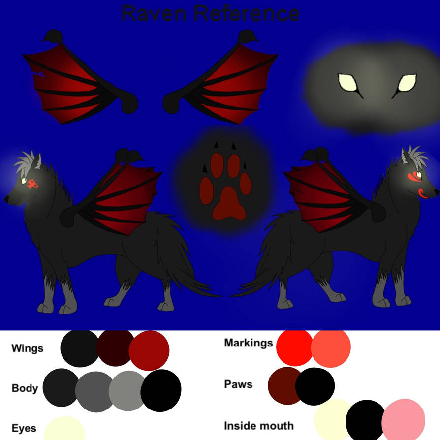 Raven ref sheet by Zuky2001 on DeviantArt